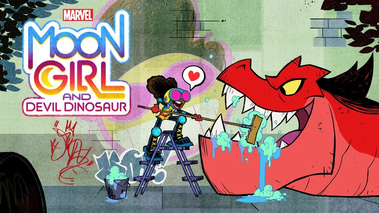 Marvel's Moon Girl and Devil Dinosaur still