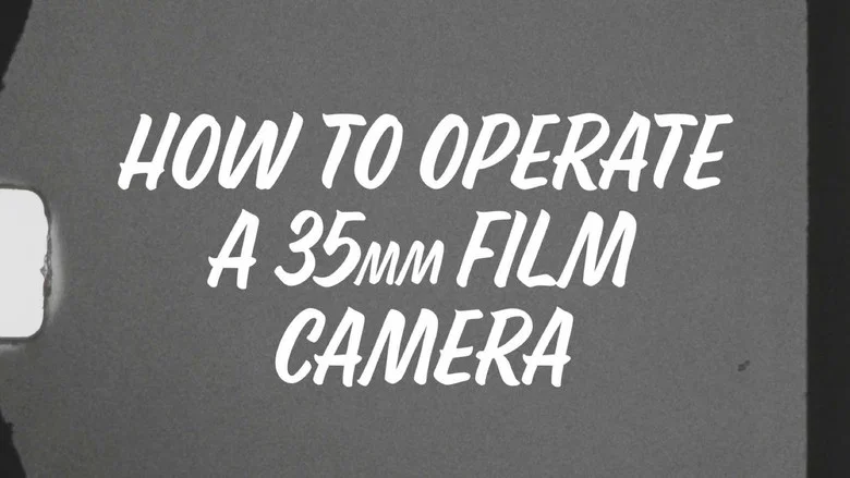 How to Operate a 35mm Film Camera still