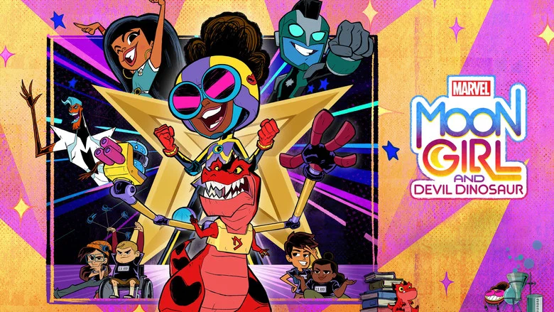 Marvel's Moon Girl and Devil Dinosaur still